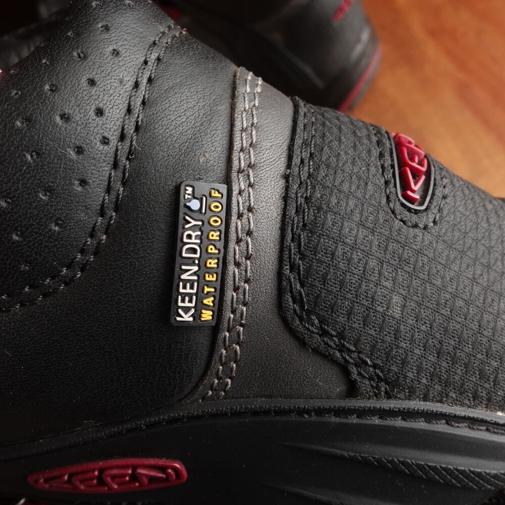 Keen Boots WMS SZ 9 Gray Liberty Ridge Waterproof Leather Hiking Outdoor MiUSA - Picture 11 of 16